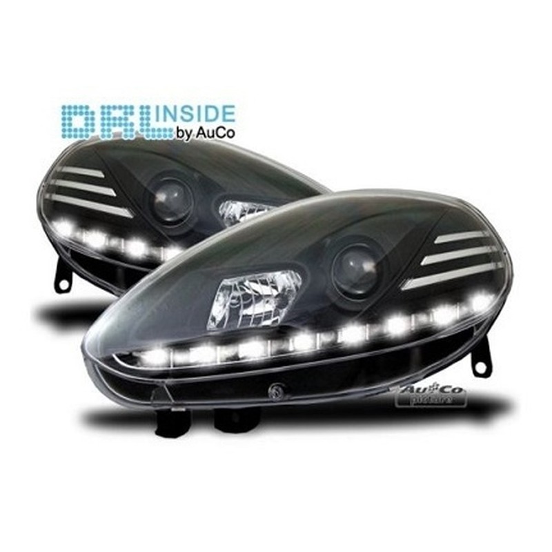 Projecteurs  avec Feux Diurnes  Fiat Punto Evo