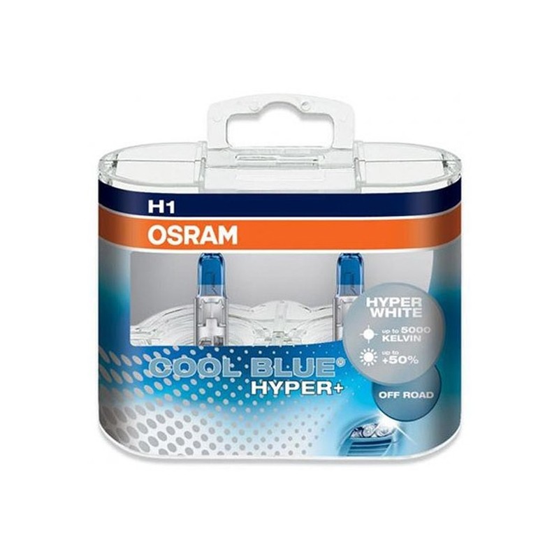 Lampe Halogène H1 Osram Cool Blue Hyper+ 5000K Lampe Halogène H1 Osram Cool Blue Hyper+ 5000K