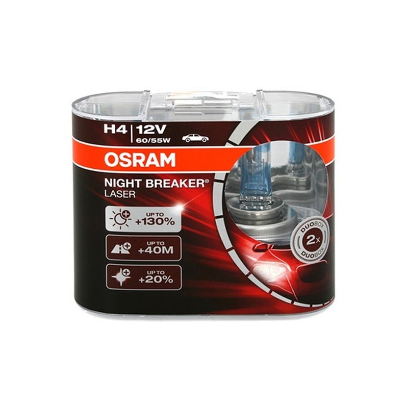 Lampe Halogène H4 Osram Night Breaker Laser 12V 60/55W