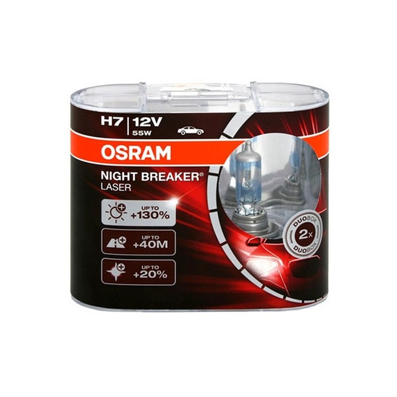 Lampe Halogène H7 Osram Night Breaker Laser 12V 55W