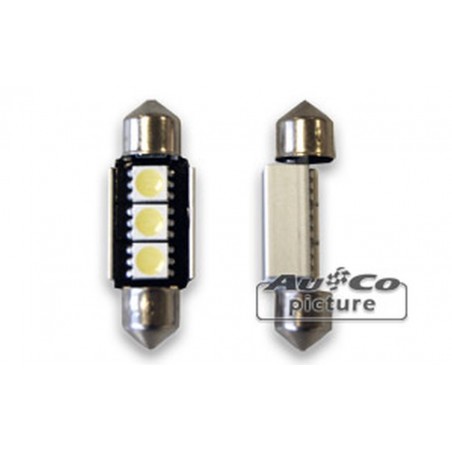 CANBUS LED Ampoule  36mm 12V 3xLEDs