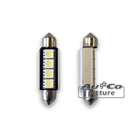 CANBUS LED Ampoule  42mm 12V 4xLEDs