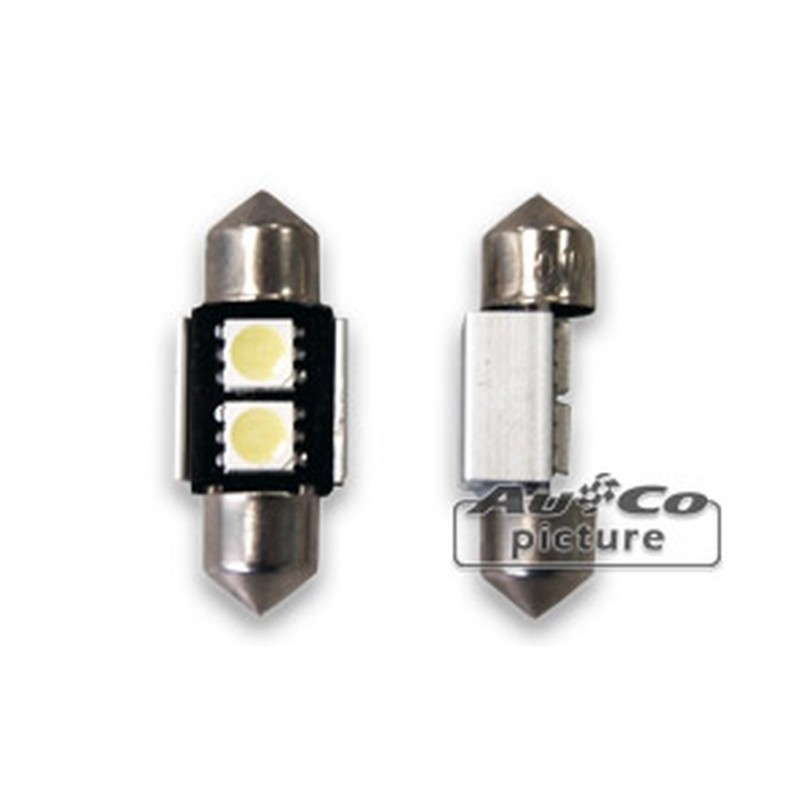 CANBUS LED Ampoule  31mm 12V 2xLEDs