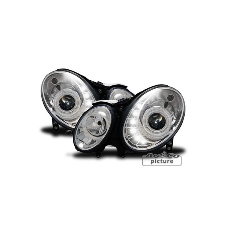 Projecteurs Optique Feux Diurnes de AuCo pour MB Classe E (W211) Projecteurs Optique Feux Diurnes de AuCo pour MB Classe E (W211)
