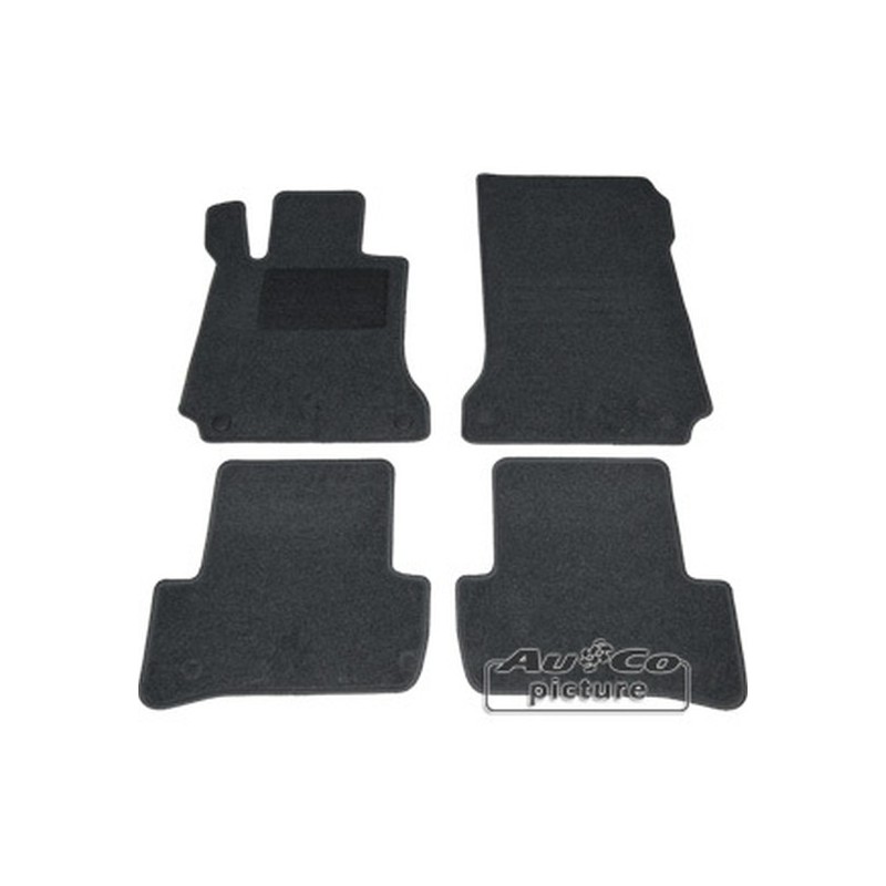 Tapis de sol textile de AuCo pour Mercedes Classe C (W204/S204)