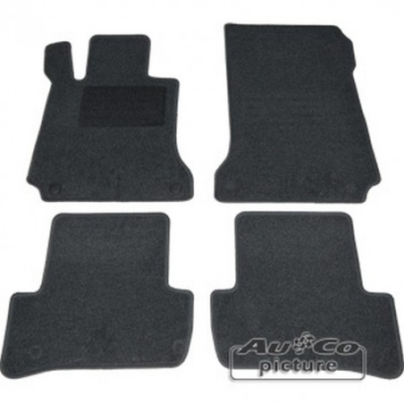 Tapis de sol textile de AuCo pour Mercedes Classe C (W204/S204)