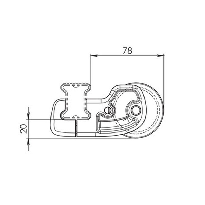 NORDRIVE KARGO Rouleau / chargeur (96 cm) pour Barres de toit