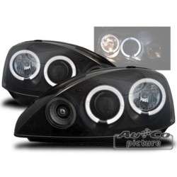 Projecteurs avec Angel Eyes pour OPEL CORSA (C)