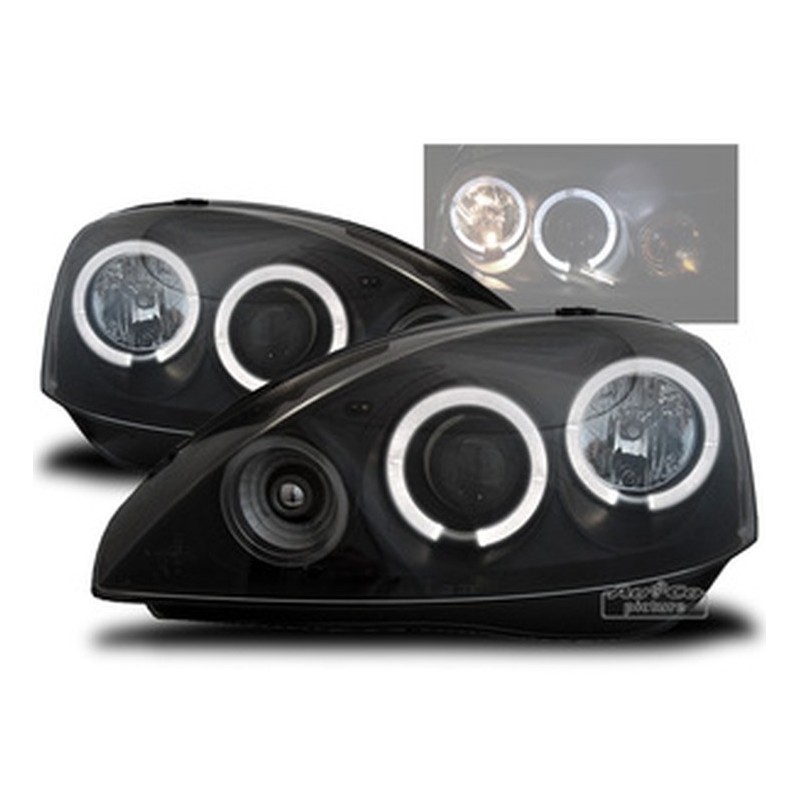 Projecteurs avec Angel Eyes pour OPEL CORSA (C)