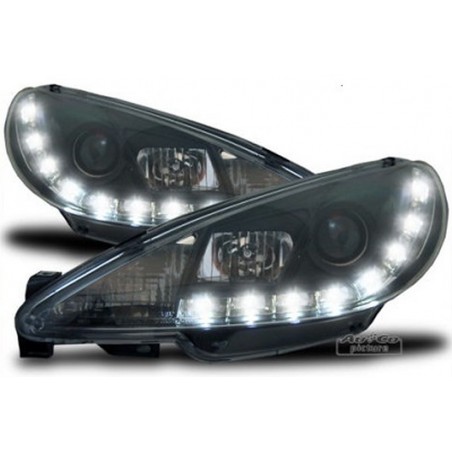 Projecteurs Optique Feux Diurnes pour Peugeot 206/206 CC