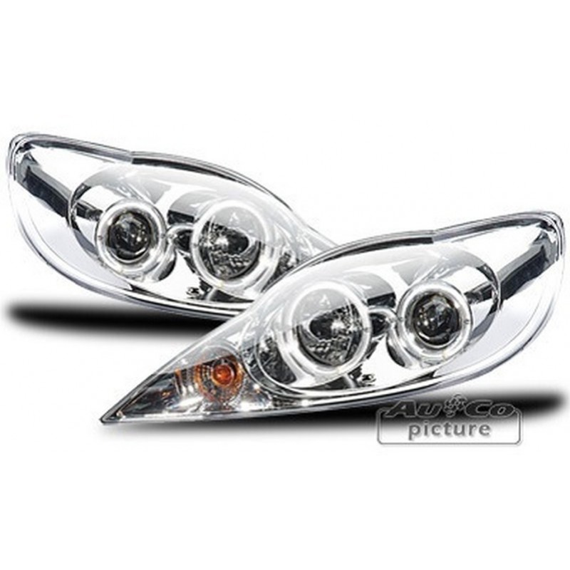 Projecteurs avec 2 Angel Eyes Peugeot 107 Projecteurs avec 2 Angel Eyes Peugeot 107