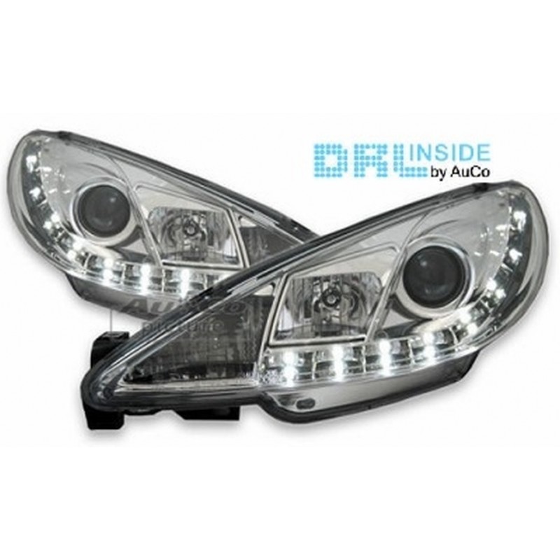 Projecteurs  avec Feux Diurnes  Peugeot 206/206 CC