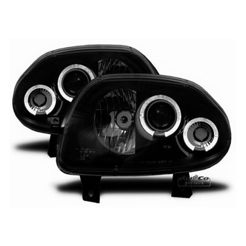 Projecteurs  avec Angel Eyes  Renault Clio (II / 1)