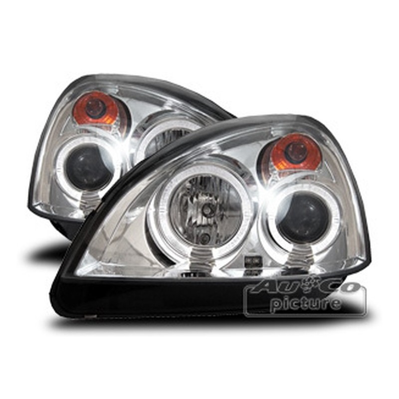 Projecteurs  avec Angel Eyes  Renault Clio (II / 2)