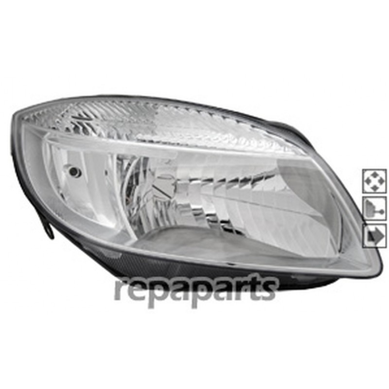 Phare  Skoda Fabia II (5J)  droite