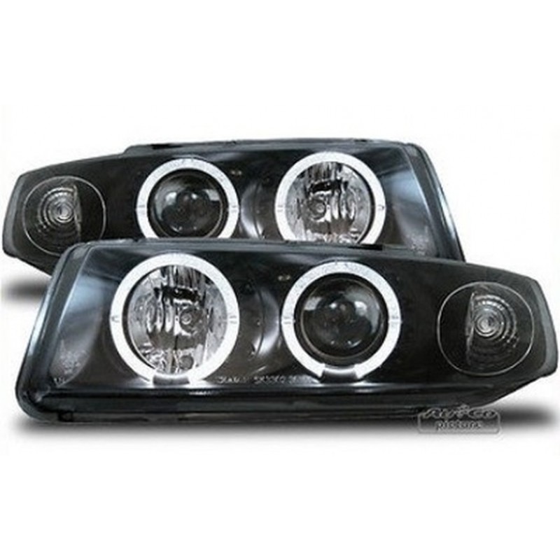 Projecteurs  avec 2 Angel Eyes  Seat Leon/Toledo (1M)