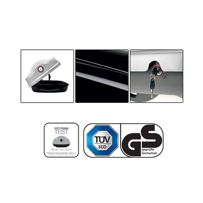 MODULA BELUGA FAMILY BASIC 420 Coffre de toit Gris