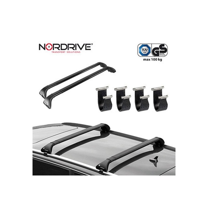 Barres de toit "Snap" Acier pour Mitsubishi Pajero (V20)