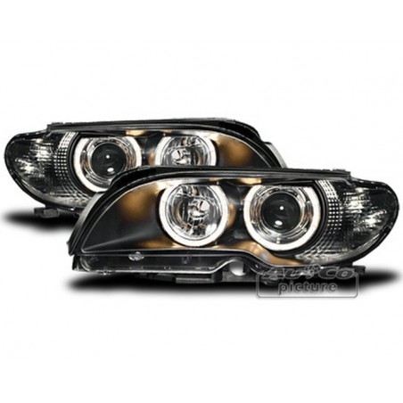 Projecteurs  avec 2 Angel Eyes  BMW E46 03-06