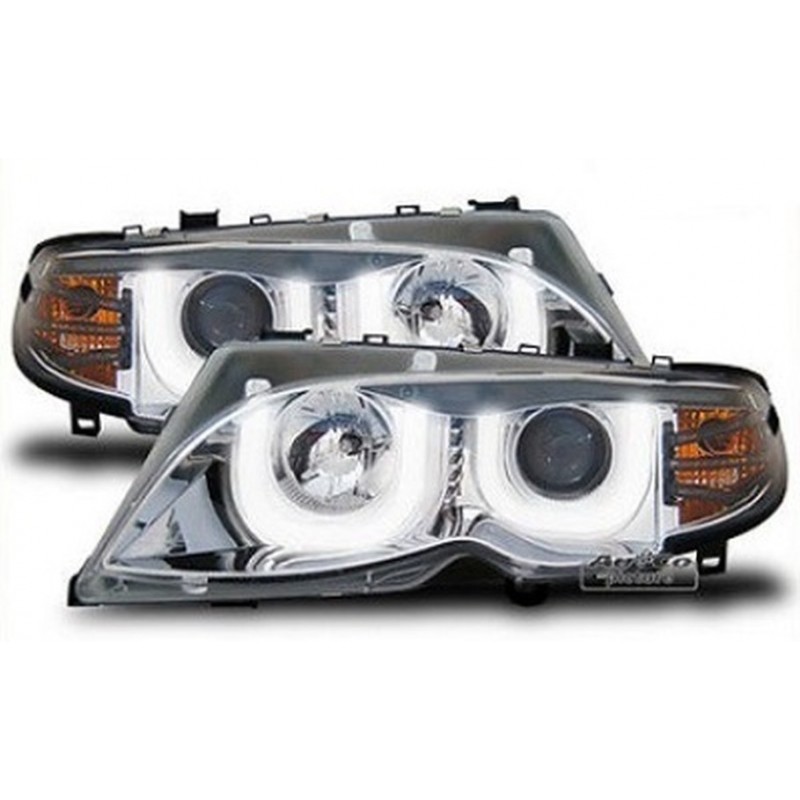 Projecteurs  3D LED Angel Eyes  BMW E46 01-05