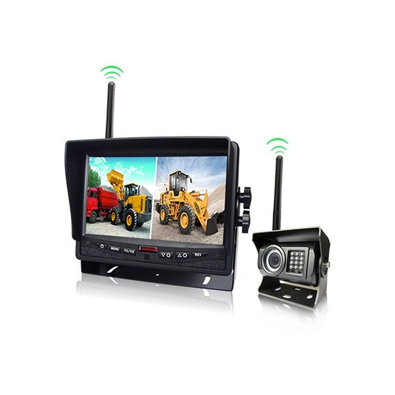 Funk Rückfahrkamera System AuCo RVS-7WD-2CH-IR