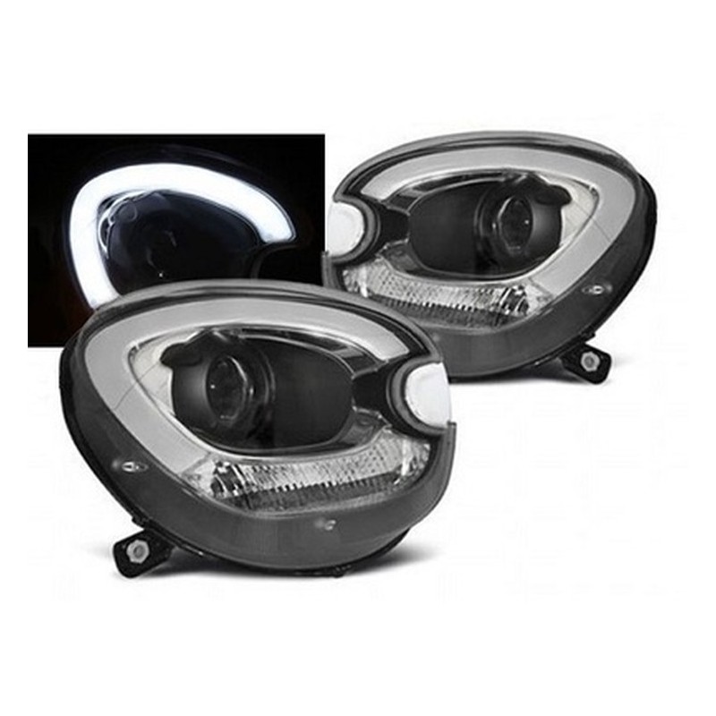 Phares avec LED de diète fonctionnelle adaptable sur BMW Mini Type R60 Countryman Black Edition