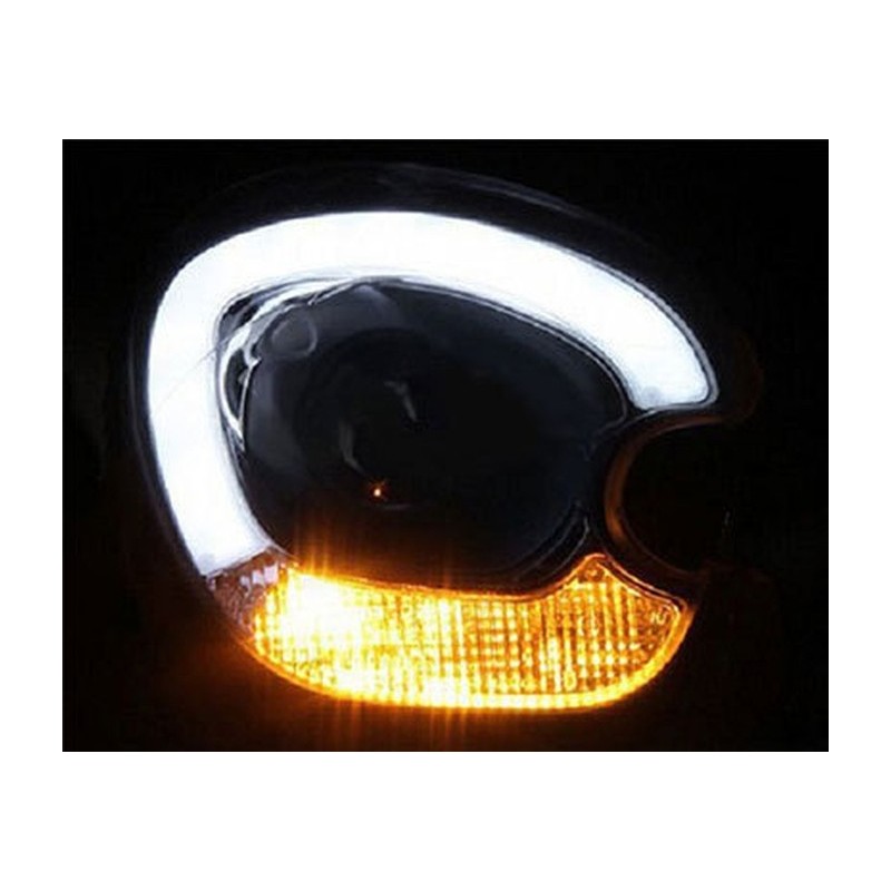 Phares avec LED de diète fonctionnelle adaptable sur BMW Mini Type R60 Countryman Black Edition