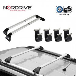Barres de toit "Snap" Alu pour Honda Accord Tourer