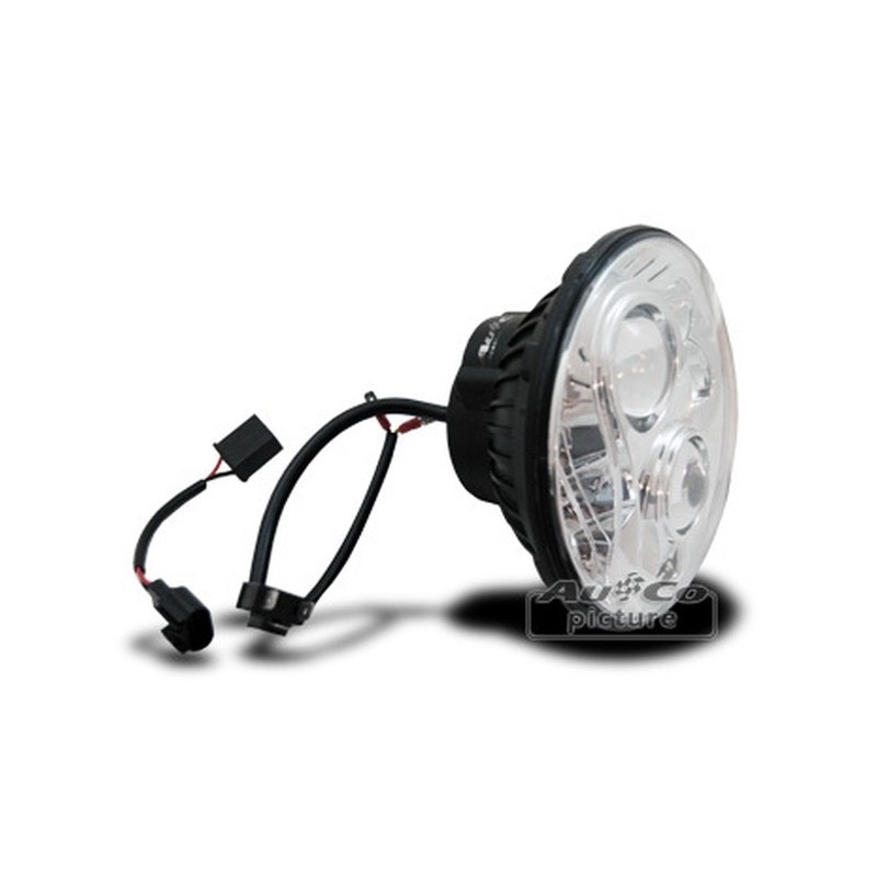 Projecteur à LED 7" (175mm) rond avec homologation européenne