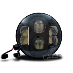 Projecteur à LED 7" (175mm) rond avec homologation européenne