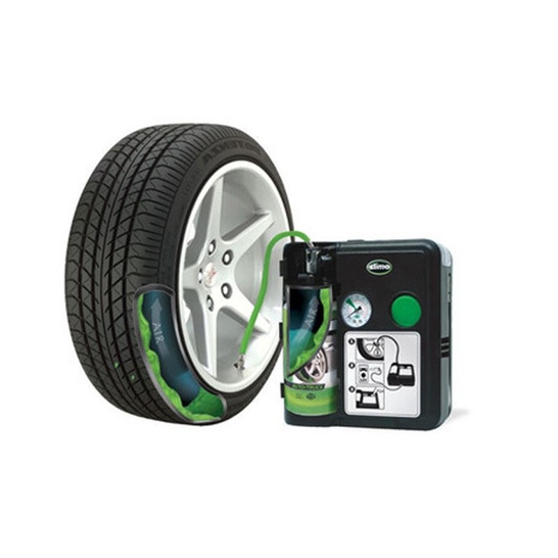 Système de réparation des pneus d'urgence "Slime Safety Repair"