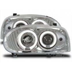 Projecteurs  avec 2 Angel Eyes  VW Golf 3