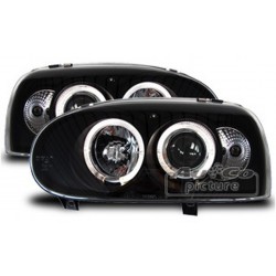 Projecteurs  avec 2 Angel Eyes  VW Golf 3