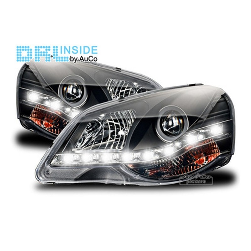 Projecteurs avec Feux Diurnes VW Polo (9N3) Projecteurs avec Feux Diurnes VW Polo (9N3)
