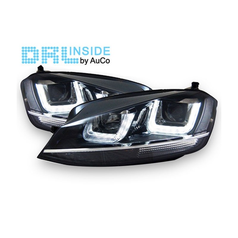Projecteurs avec Feux Diurnes LED pour VW GOLF 7 CHROME-LINE Projecteurs avec Feux Diurnes LED pour VW GOLF 7 CHROME-LINE
