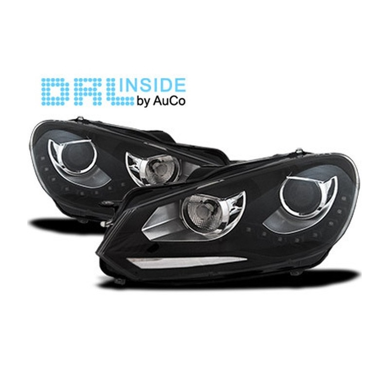 Projecteurs avec Feux Diurnes LED pour VW Golf VI