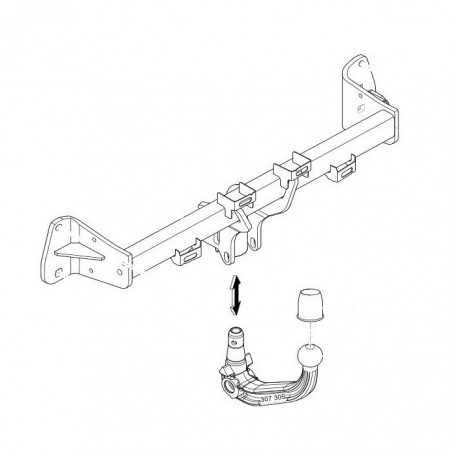 WESTFALIA Attelage de remorque A40V détachable BMW 4er F33 / CABRIO WESTFALIA Attelage de remorque A40V détachable BMW 4er F33 / CABRIO