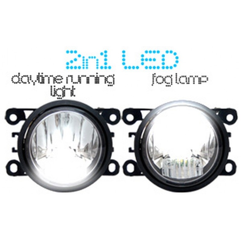 LED Feux diurnes & LED Projecteurs antibrouillard 2 in 1 - Direct Fit!