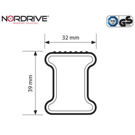 NORDRIVE KARGO Barres de Toit 3-Barres pour FORD TRANSIT CUSTOM NORDRIVE KARGO Barres de Toit 3-Barres pour FORD TRANSIT CUSTOM