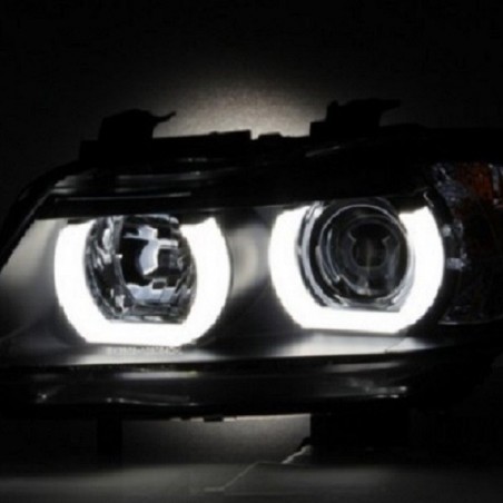 Projecteurs  avec 2 Angel Eyes  BMW E90 / E91