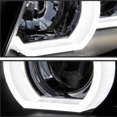 Projecteurs  avec 2 Angel Eyes  BMW E90 / E91