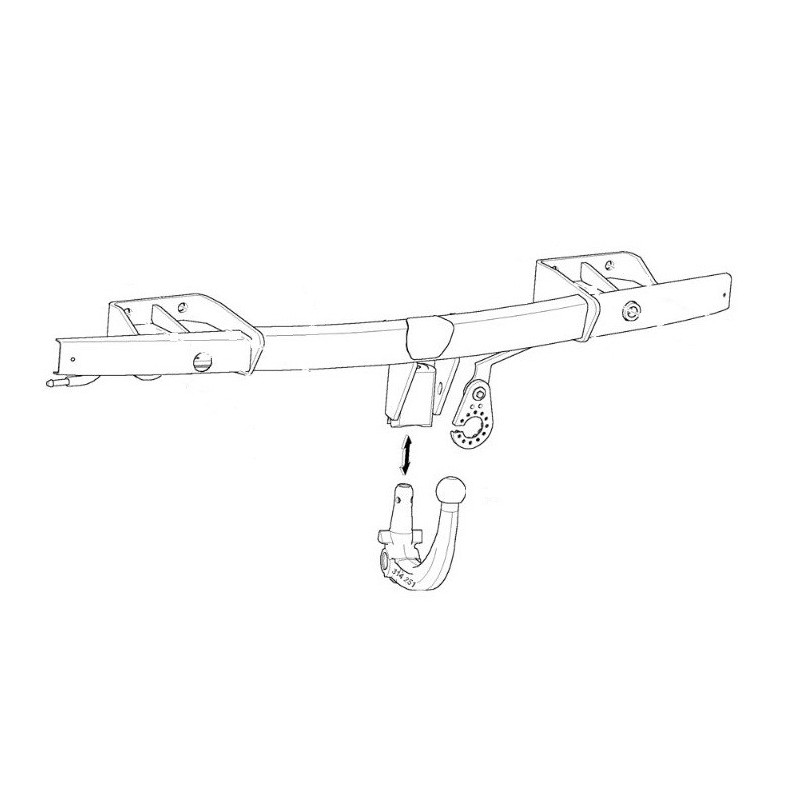 WESTFALIA Attelage de remorque A40V pour BMW 3 SERIES E93 CABRIOLET