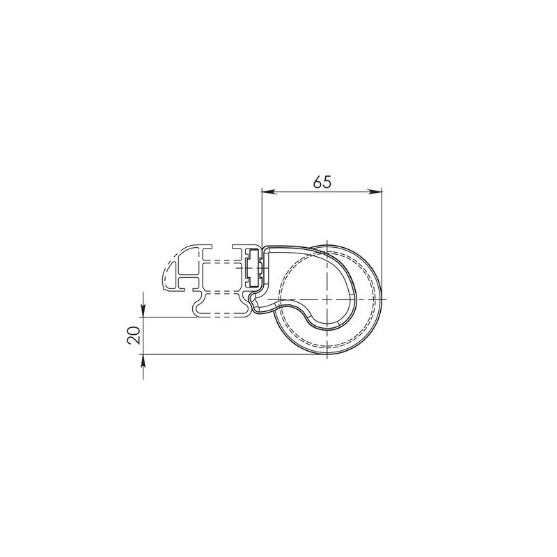 NORDRIVE KARGO PLUS Rouleau / Chargeur (96 cm) pour Barres de toit