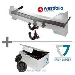 WESTFALIA Attelage de remorque A40V + ERICH JAEGER KIT ÉLECTRIQUE 13 BROCHES AUDI A6  AVANT 2005-2011 C6/4F