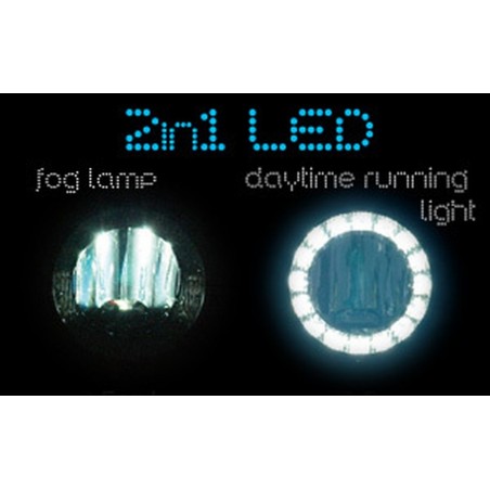 LED Feux diurnes + LED Projecteurs antibrouillard 2 in 1 - pour DACIA LOGAN MVC LED Feux diurnes + LED Projecteurs antibrouillard 2 in 1 - pour DACIA LOGAN MVC