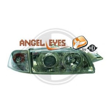 phares design, chrome, H7/H7, règl. électr., anneaux PUNTO, phares design, chrome, H7/H7, règl. électr., anneaux PUNTO,