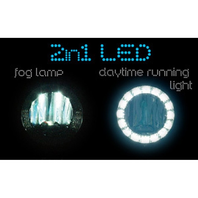 LED Feux diurnes + LED Projecteurs antibrouillard 2 in 1 - pour RENAULT MEGANE 2 LED Feux diurnes + LED Projecteurs antibrouillard 2 in 1 - pour RENAULT MEGANE 2