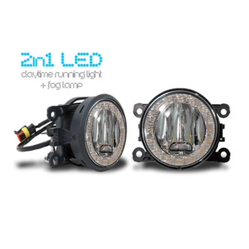 LED Feux diurnes + LED Projecteurs antibrouillard 2 in 1 - pour RENAULT TWINGO 2
