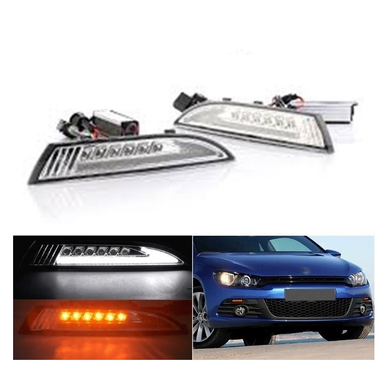 Clignotants de LED dynamique + Feu position pour VW SCIROCCO 3