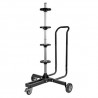 Wheeled rim and tyre stand Wheeled rim and tyre stand